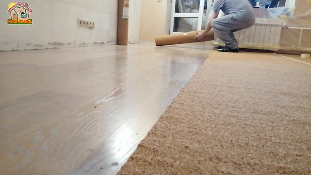 Пробковая подложка ✅ на старый ламинат. Как выглядит. DIY & DACHA Серия 250 смотреть онлайн