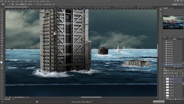 Speed art: London / Лондон - Photoshop CS 6 смотреть онлайн