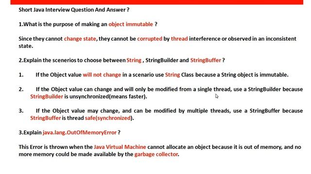 What is the purpose of making an object immutable смотреть онлайн