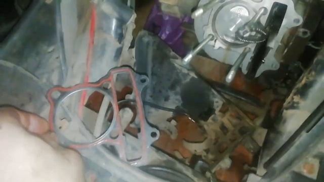 сборка двигателя 150 кубов скутера часть 4 смотреть онлайн