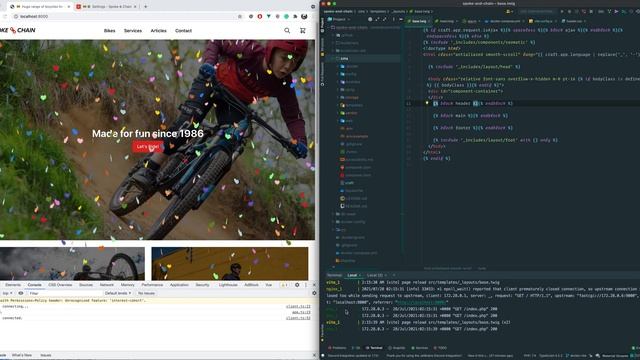 Docker-ized + Vite.js "Spoke and Chain" смотреть онлайн