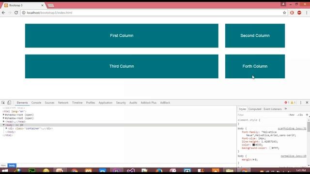 Bootstrap Grid Classes смотреть онлайн