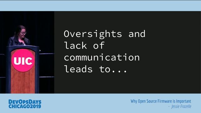 DevOpsDays Chicago 2019 - Jessie Frazelle - Why Open Source Firmware is Important смотреть онлайн