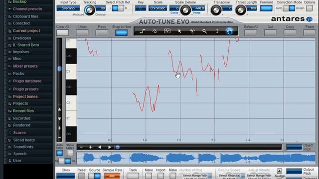 Работа с голосом в Auto-Tune Evo (В ручном режиме) смотреть онлайн