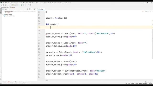 Make Language Flashcards App - Python Tkinter GUI смотреть онлайн