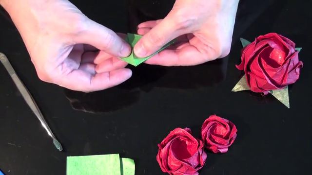 Origami Rose Bush Bonsai -4 - Leaves, Stems, and Thorns смотреть онлайн