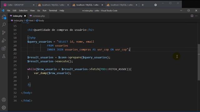 Como usar o GROUP BY com PHP para retornar a quantidade de compras que o cliente realizou смотреть онлайн