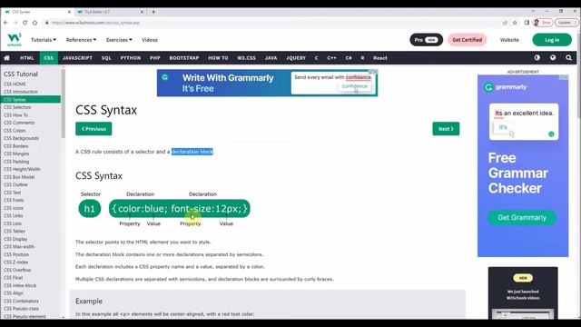 Video 2: CSS Syntax | CSS Selector | CSS Property & Value | W3Schools.com | CSS Tutorials in Hindi смотреть онлайн