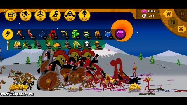 Savage Stickman Vs Undead Stickman - Stickman Costume Tournament - Stick War Legacy @komikAnFiDi