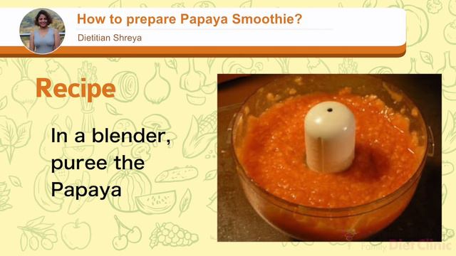 Healthy Weight Loss Recipe I Papaya Smoothie by Dietitian Shreya смотреть онлайн