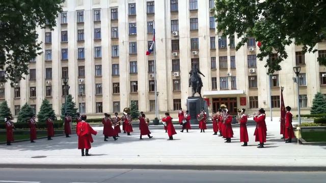 Казачий оркестр на ул. Красной в г. Краснодаре HD смотреть онлайн