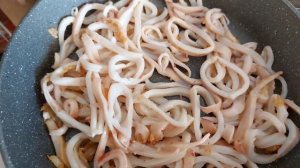 КАЛЬМАРЫ В СМЕТАНЕ/ МОРСКОЙ УЖИН