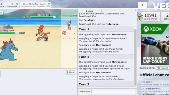 Starter Pokemon Metronome Tournament - Top 16 - Infernape Vs Feraligatr смотреть онлайн