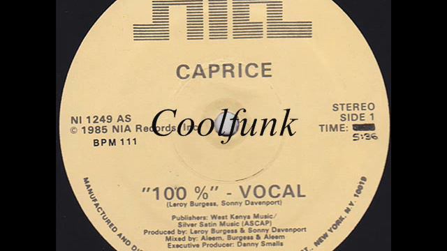 Caprice - 100% (12" Disco-Funk 1985) смотреть онлайн
