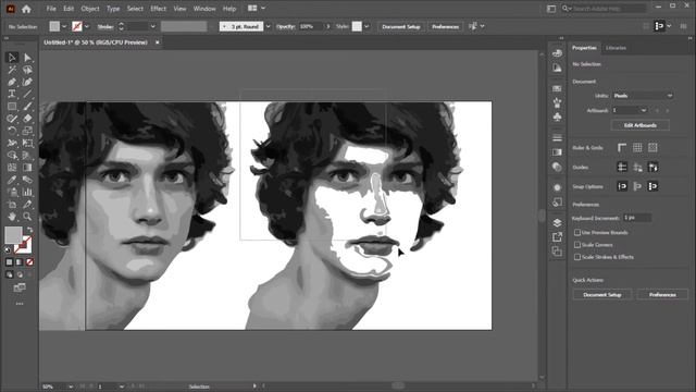 create scribble sketch effect | adobe illustrator tutorial смотреть онлайн