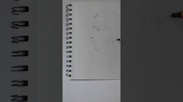 Портрет в профиль. Художник Фёдор Усачёв. смотреть онлайн