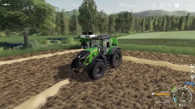Moving Cows, Spreading Lime, Baling & Collecting Straw Bales│Untergriesbach│FS 19│Timelapse#7