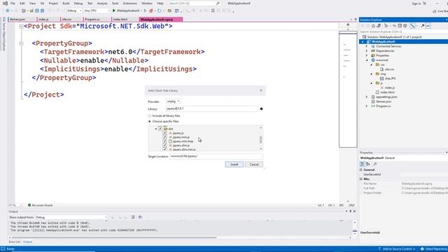 Visual Studio 2022 How to Add jQuery into Project смотреть онлайн