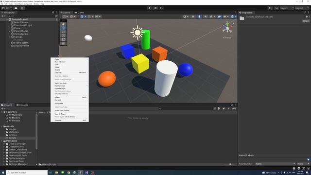 Detect and Display Vertex at Mouse Position with Raycast at Runtime in Unity смотреть онлайн