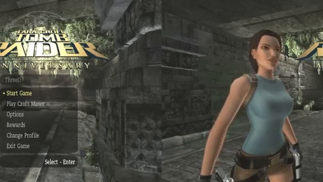 Tomb Raider Anniversary Menu in 3D смотреть онлайн