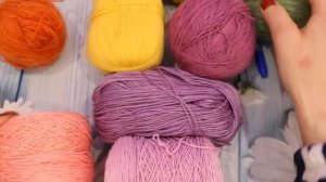 ВЯЖЕМ  ИЗ ОСТАТКОВ ПРЯЖИ!!!!КРАСОТА НЕОБЫКНОВЕННАЯ.