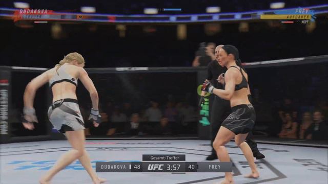 Viktoriia Dudakova 🇷🇺 Vs 🇺🇸 JinhYu Frey | EA Sports UFC 4 | UFC 294 Abu Dhabi