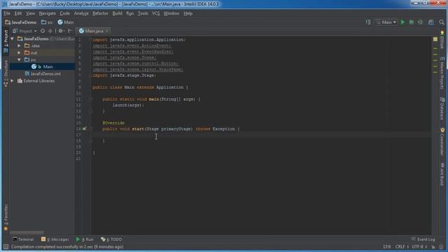 JavaFX Java GUI Tutorial 1 Creating a Basic Window смотреть онлайн