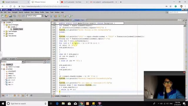 Predictive Parser using JAVA смотреть онлайн