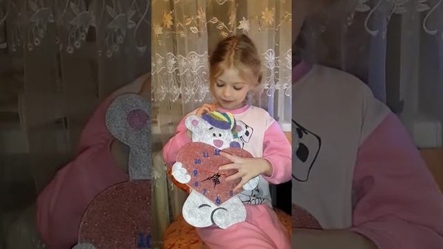 Поделка - часы с глитером смотреть онлайн