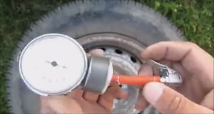 Из тонометра, манометр для шин