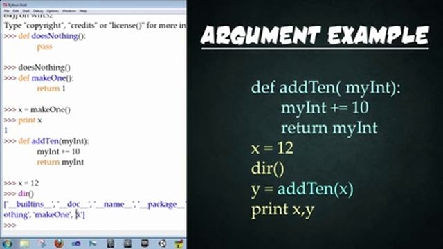 Let's Learn Python - Basics #6 of 8 - Functions смотреть онлайн