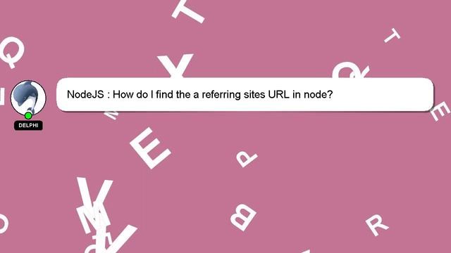 NodeJS : How do I find the a referring sites URL in node? смотреть онлайн