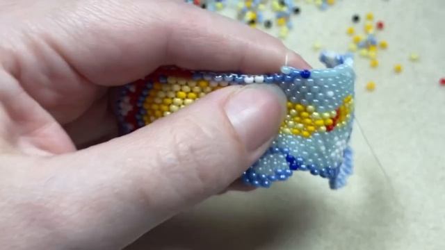 Снегурочка из бисера |Часть 4 из 4|Бисероплетение смотреть онлайн