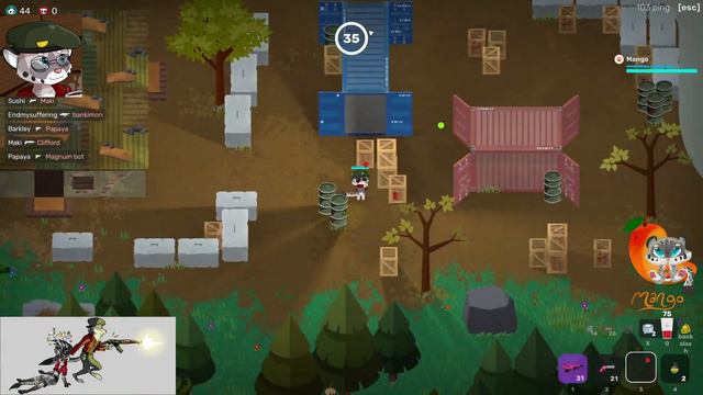 [Super Animal Royale] Манго играет с хитрыми животными | Russian Language Stream смотреть онлайн