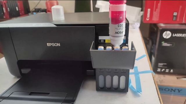 EPSON L3250 ,3210 UNBOXING AND INSTALLATION WITH INK CHARGE