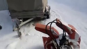 Авант 220 с роторным снегоотбрасывателем