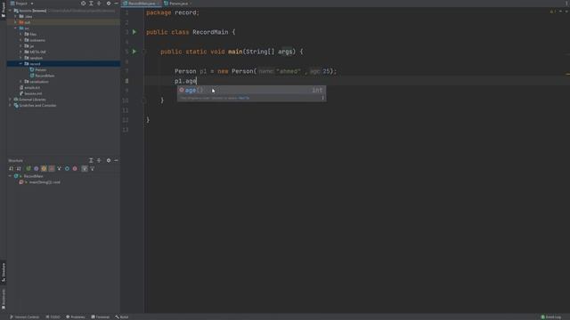 java record (data class) - جافا смотреть онлайн