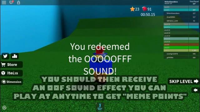 ROBLOX Speed Run 4 Codes смотреть онлайн