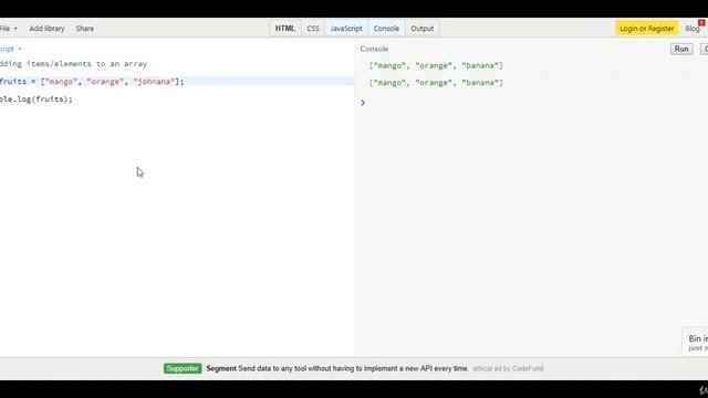 How to Add Items to Array - JS Arrays - Full Course - English смотреть онлайн
