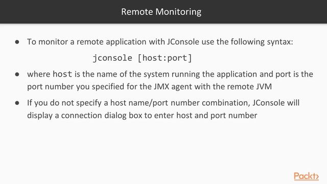 Java EE 8 High Performance: JConsole|packtpub.com смотреть онлайн