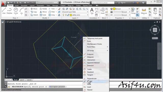 AutoCAD 2013 Advanced Training Bangla 10 True offset by offsetgaptype in AutoCAD смотреть онлайн