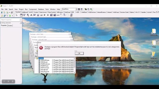 Delphi7 & Rx Component install. смотреть онлайн