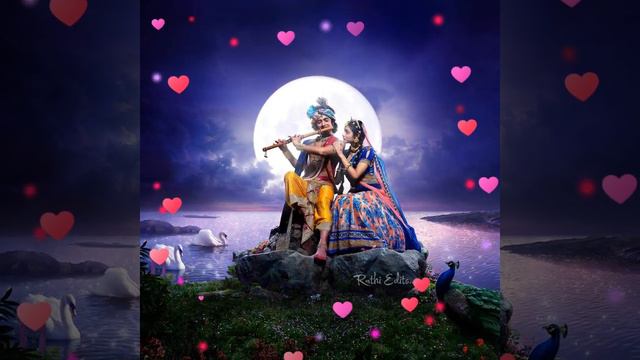 Radha Krishna flute music WhatsApp status смотреть онлайн