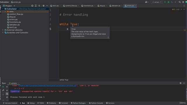 10 - Backend Learn Python for Applications Development - 42 - Error Handling смотреть онлайн
