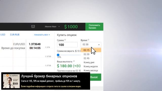 Опционные брокер IQ Option обзор
