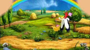 Футаж аист несет ребенка анимация скачать для детского видеомонтажа