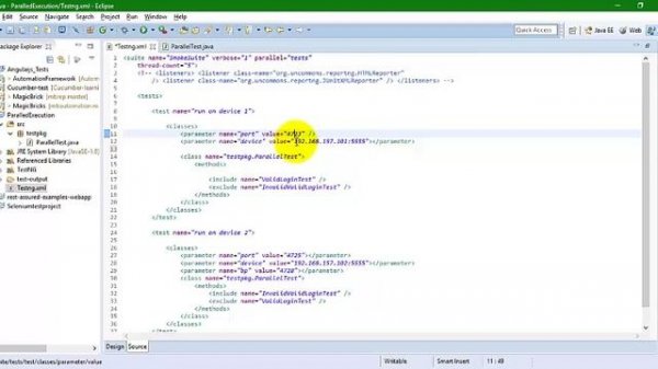 Appium Parallel Execution with detailed setup
