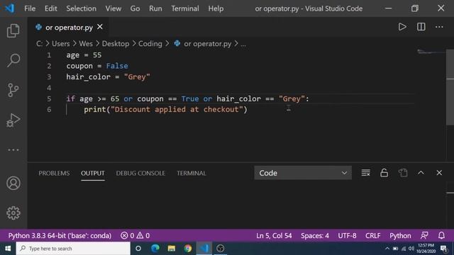 or operator python смотреть онлайн