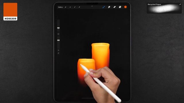 Draw With Me - Realistic Candles | My Procreate Digital Art Technique смотреть онлайн