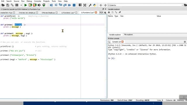 2020 Python Create a Function 2 WITH Parameters смотреть онлайн